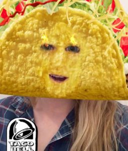 Taco Bell Snapchat filter